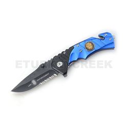 " Police " Rescue Folder Spring Assist Knife 4.5" Closed
