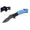 Image 1 : Air Force Rescue Folder Spring Assist Knife LED Light 4.5" Silver