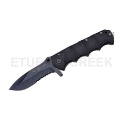 " Fire Fighter " Heavy Duty Spring Assist Knife 5.25" W/Clip