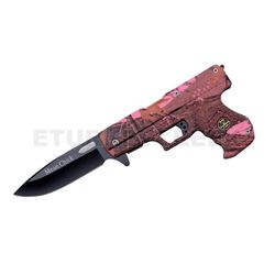 " Mean Chick " First Production Gun Shape Spring Assist Knife