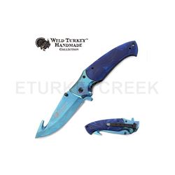 Wild Turkey Handmade Collection Spring Assist Knife.4.75" Closed
