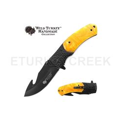Wild Turkey Handmade Collection Spring Assist Knife 4.5" Closed