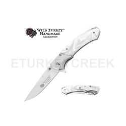 Wild Turkey Handmade Collection Spring Assist Knife 4.5" Closed