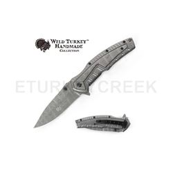Wild Turkey Handmade Collection Spring Assist Knife 4.5" Closed
