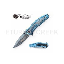 Wild Turkey Handmade Collection Spring Assist Knife 4.5" Closed