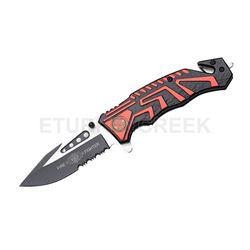 Fire Fighter Style Action Assist Tactical Folding Knife 4.5"