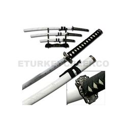 3 Pcs White Dragon Samurai Sword Set