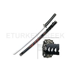 Bushido Dragon Samurai Katana - Black and Red 41"