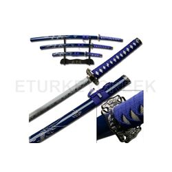 Bushido Dragon Samurai Katana - Blue 41"
