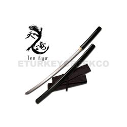Ten Ryu Hand Sharpen Black Shiraysaya With Sword Bag