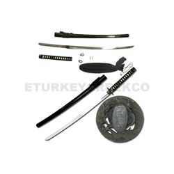 Disassembled Katana Sword With Dragon Tsuba - 7.5MM Thick Blade