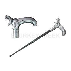 Snake Head Walking cane with Hidden Sword 35 Overall