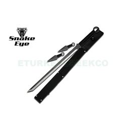 Ninja Sword with 2pc Kunai Throwers Set 28" Overall