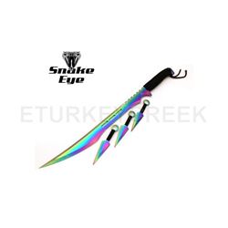Snake Eye Tactical Ninja Sword and Kunai/Throwing Knife Set with