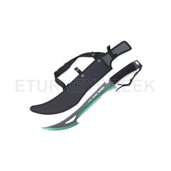 Snake Eye Tactical Zombie Killer Machete Two Tone Green & Black