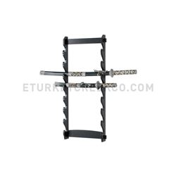 8 PC Wall Mount Sword Display Rack