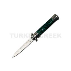 "Premium Milano Collection" Spring Assist Knife 5" Closed Green