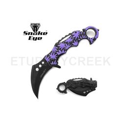 SNAKE EYE TACTICAL KARAMBIT STYLE SPRING ASSIST KNIFE 4.5 CLOSED