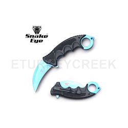 Snake Eye Tactical Karambit Spring Assist Knife 5" Closed