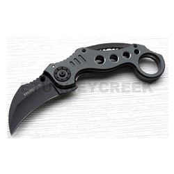 Karambit Tactical Action Assist.Black Blade/Grey Handle 5" Closed