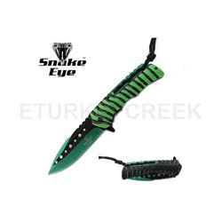 Snake Eye Tactical Spring Assist Knife 4.75" Closed