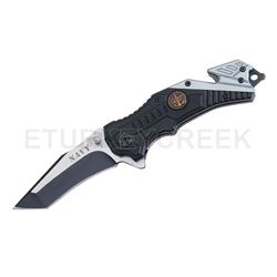 Spring Assist Military Navy Rescue Style Folder 4.5" Tanto Blade
