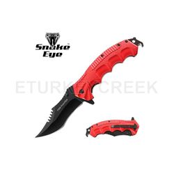 Snake Eye Tactical Rescue Spring Assist Fire Fighter Knife 4.5
