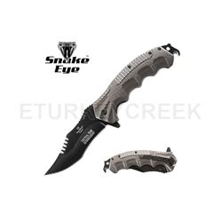 SNAKE EYE TACTICAL STYLE SPRING ASSIST CLIP KNIFE 4.5 CLOSED
