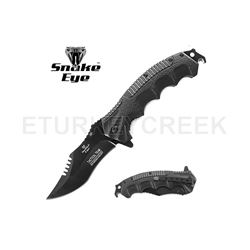 SNAKE EYE TACTICAL STYLE SPRING ASSIST CLIP KNIFE 4.5 CLOSED