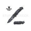 Image 1 : Snake Eye Tactical Spring Assist Rescue Knife 4.5" Closed