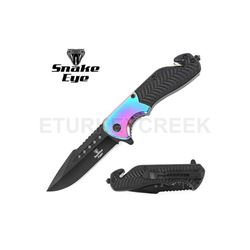 SNAKE EYE TACTICAL SPRING ASSIST KNIFE 4.5" CLOSED