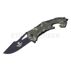 Snake Eye Rescue Style Tactical Folding Knife 4.5" Closed