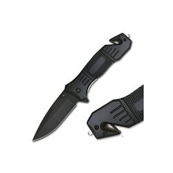 All Black Rescue Assisted Opening Knife