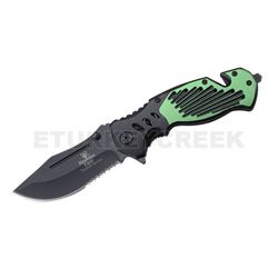 Snake Eye Tactical Spring Assist Knife 4.5" Closed with Clip