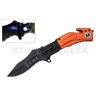 Image 1 : EMS Rescue Folder Spring Assist Knife LED Light 4.5" Re