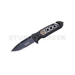 " NAVY " Rescue Folder Spring Assist Knife 4.5" Closed