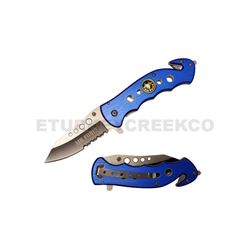 " Air Force" Rescue Folder Action Assist Knife 4.5" Closed