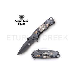 Snake Eye Tactical Spring Assist Knife 5" Closed