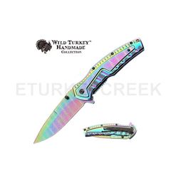 Wild Turkey Handmade Collection Spring Assist Knife 4.5" Closed
