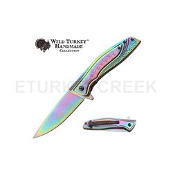 Wild Turkey Handmade Collection Spring Assist Knife 4.5" Closed