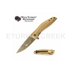 Wild Turkey Handmade Collection Spring Assist Knife 4.5" Closed