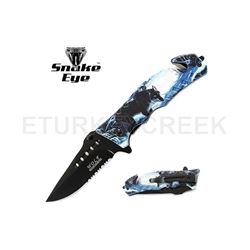 Snake Eye Tactical WildLife Collection Spring Assist Knife 4.75
