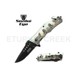 Snake Eye Tactical WildLife Collection Spring Assist Knife 4.75
