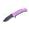 Image 1 : " Dragon " Fantasy Collection Spring Assist Knife Purple 4.5"