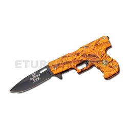 " Snake Eye " First Production Gun Shape Action Assist Knife 4.5"