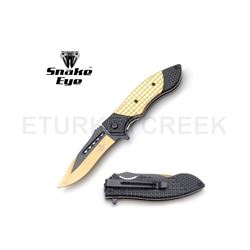 Snake Eye Tactical Spring Assist Knife 4.5" Closed
