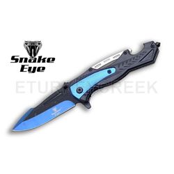 Snake Eye Tactical Spring Assist Knife 4.5" Closed