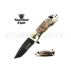 SNAKE EYE TACTICAL RECUSE STYLE SPRING ASSIST KNIFE 4.5 CLOSED