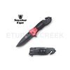 Image 1 : Snake Eye Tactical Rescue Spring Assist Knife 4.5" Closed W/Clip