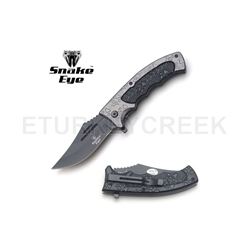 Snake Eye Tactical Spring Assist Knife 4.5" Closed W/Clip
